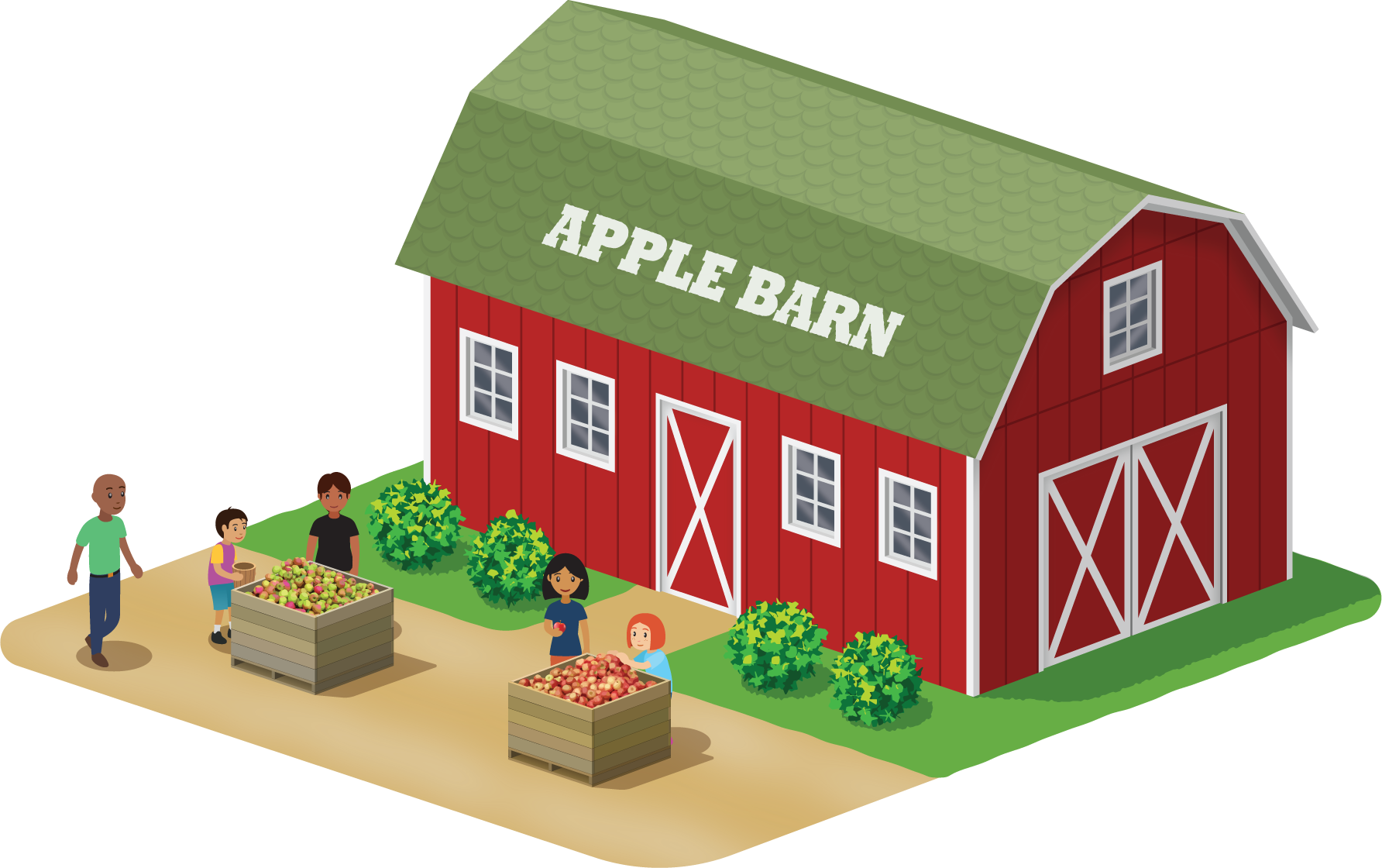 Apple barn.
