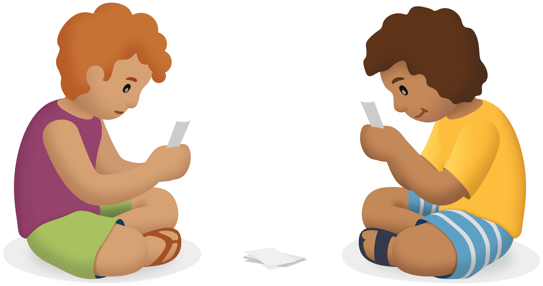 Students playing Close to 100, Multiplication.