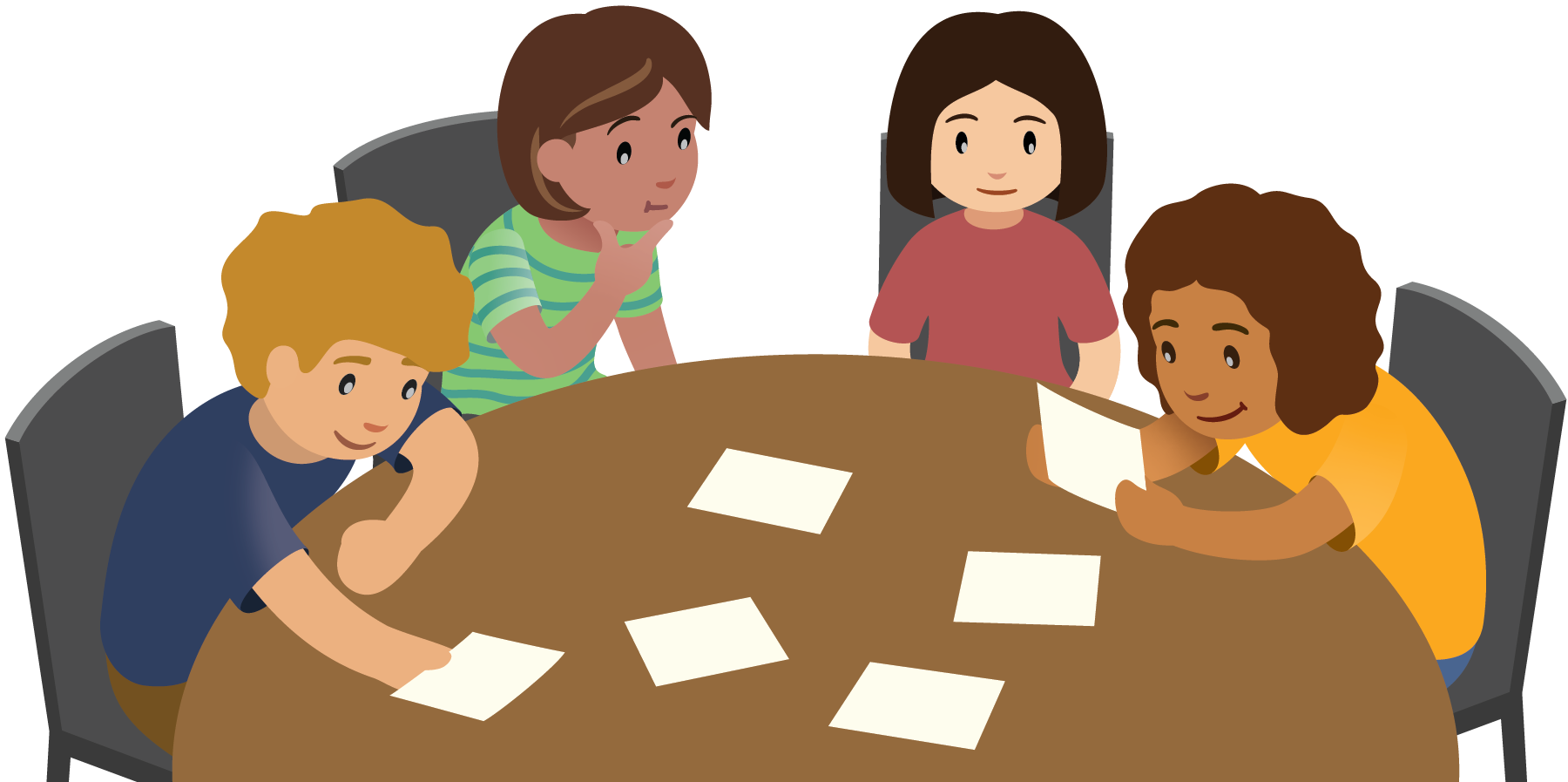 small group at a table