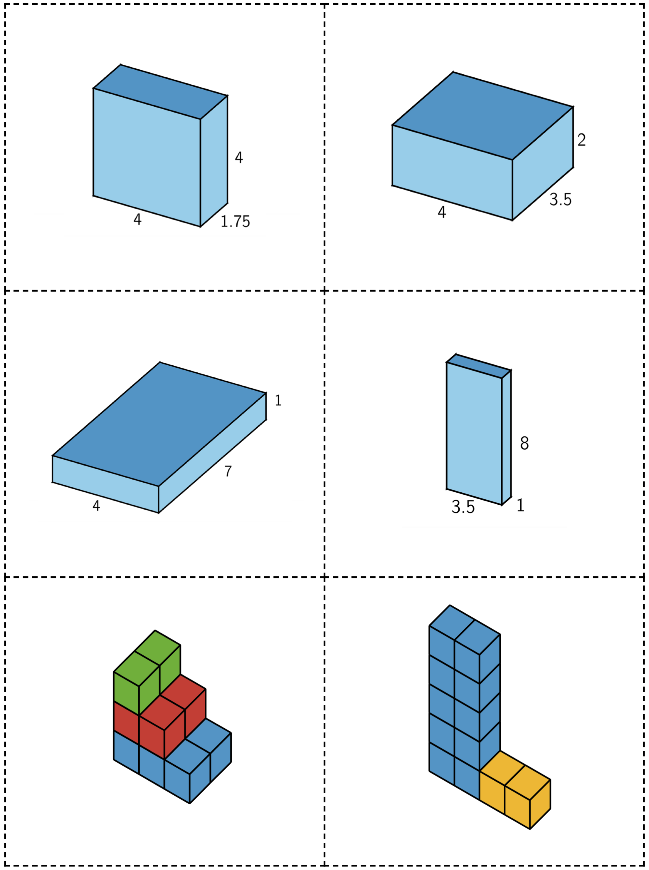 Which one doesn't belong. Shape cards