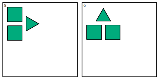 Figures 5 and 6, examples of a turn or rotation.