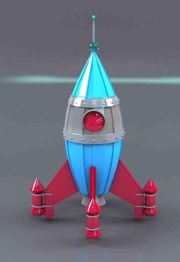 A toy rocket.