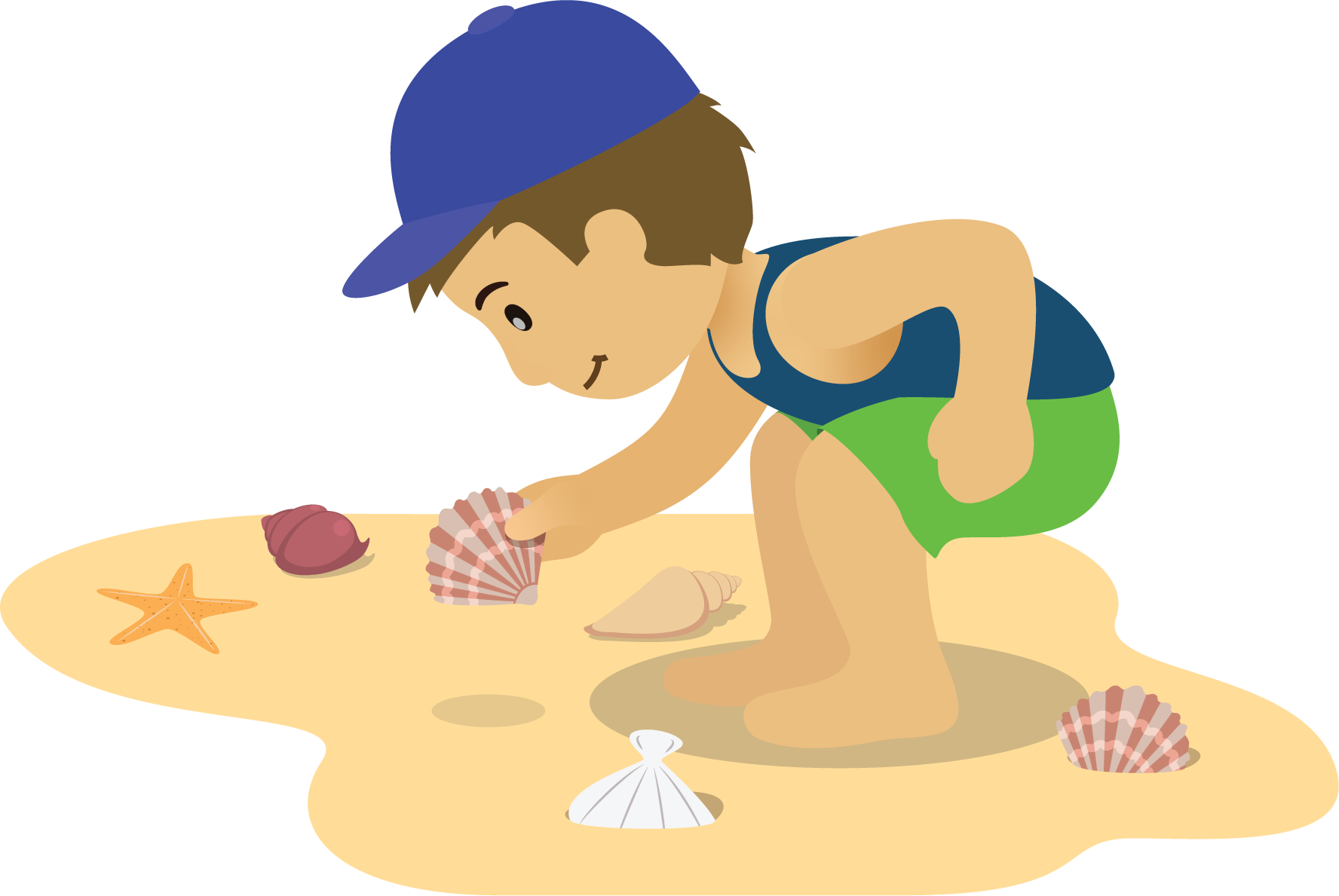 Student on the beach