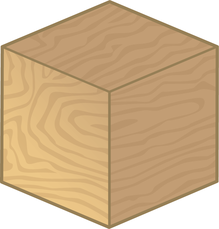 Solid shape. cube.