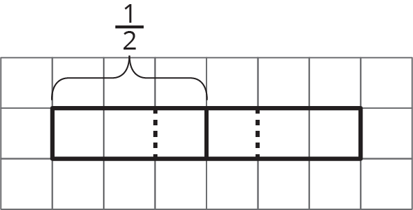A tape diagram.