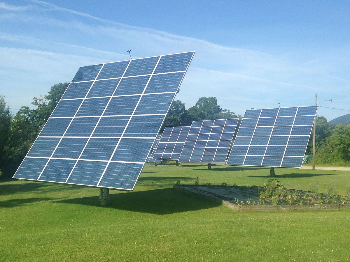 Solar panels.