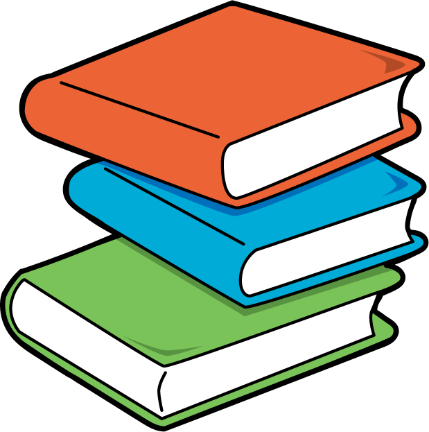 A stack of books.
