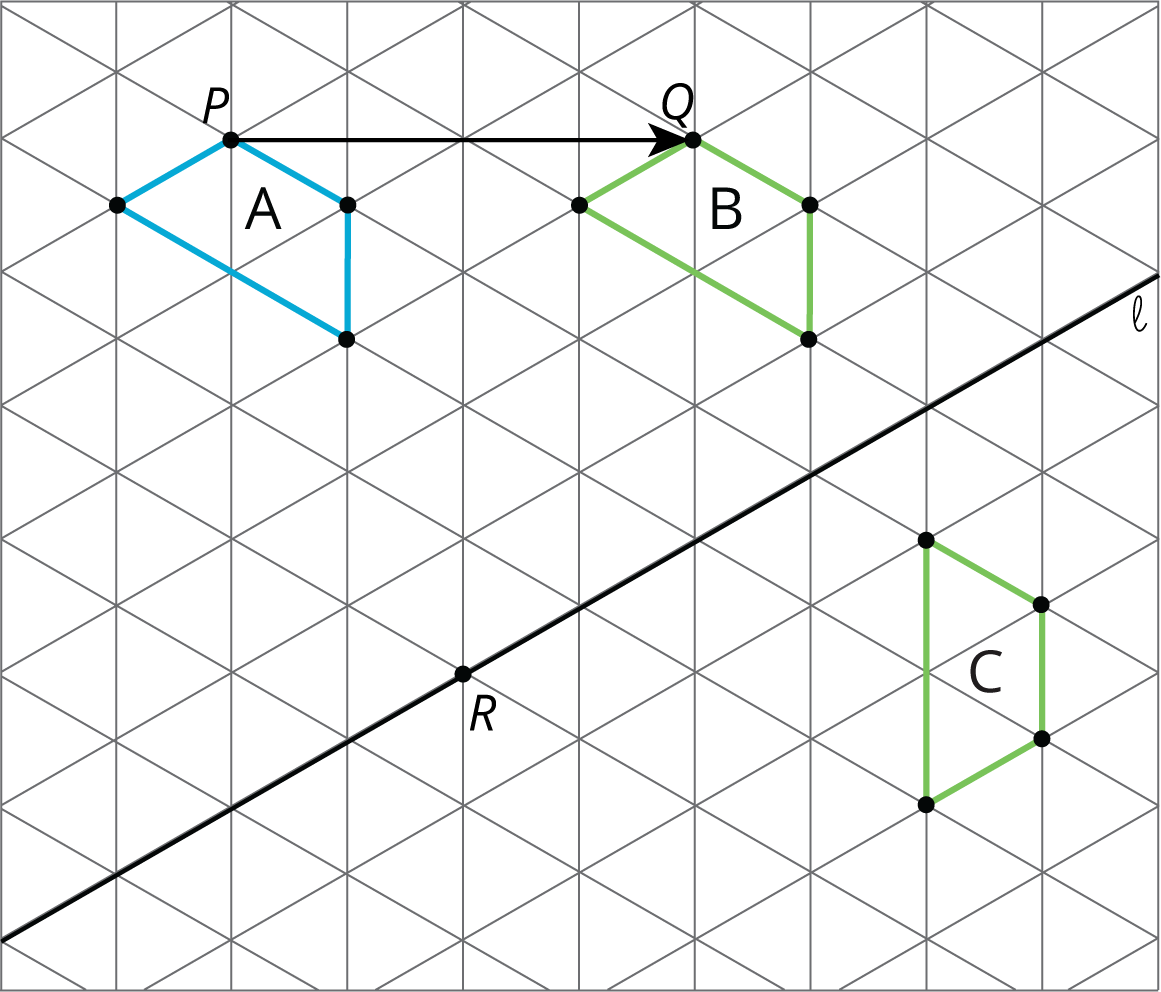 Transformation taking figure A to figure B.