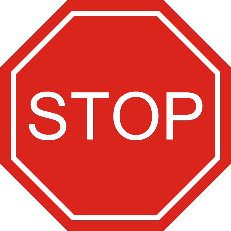 A stop sign.