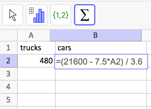 A spreadsheet.