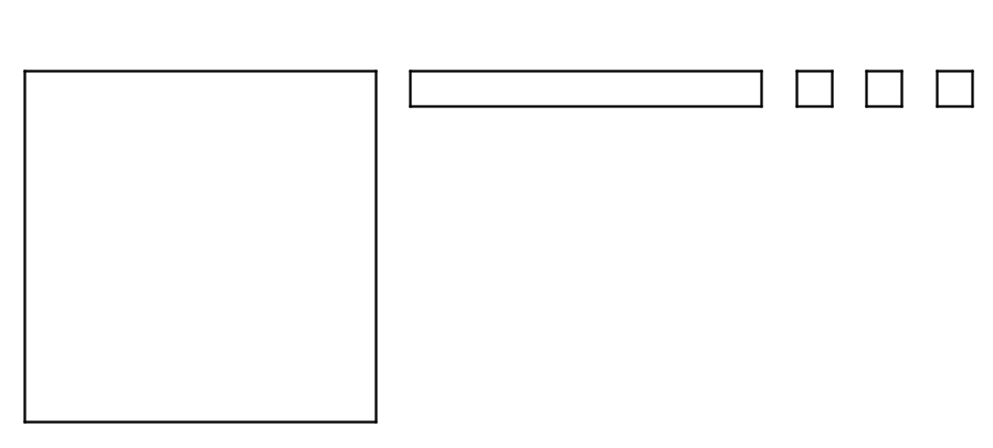 A base-ten diagram representing 1 point 1 3. 1 large square, 1 rectangle, and 3 small squares.