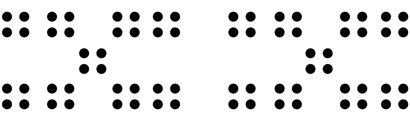 An arrangement of dots.