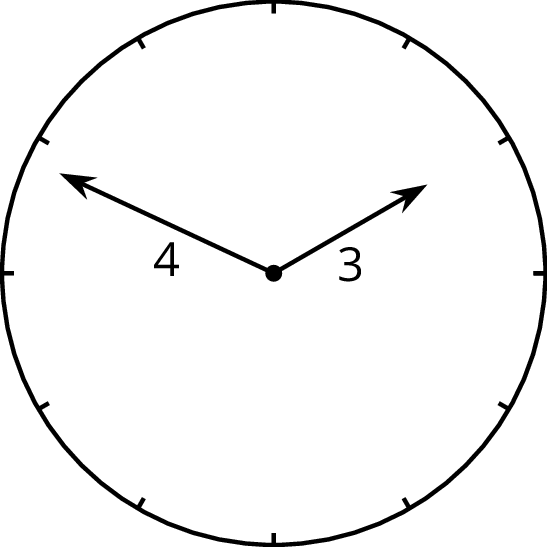 The image of a circle that represent an analog clock.