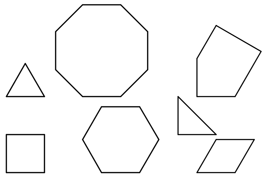 Seven polygons.