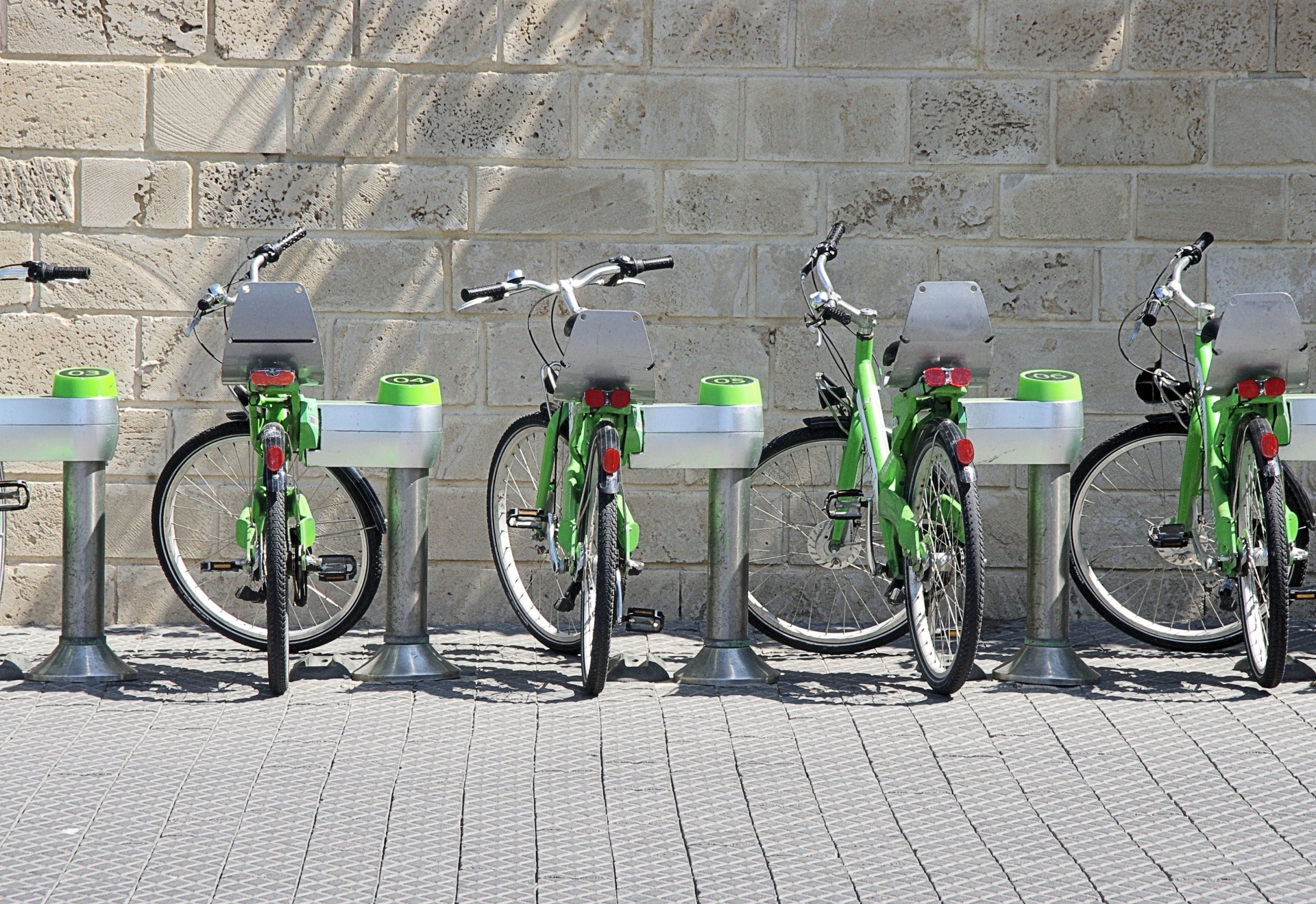 a bike share center