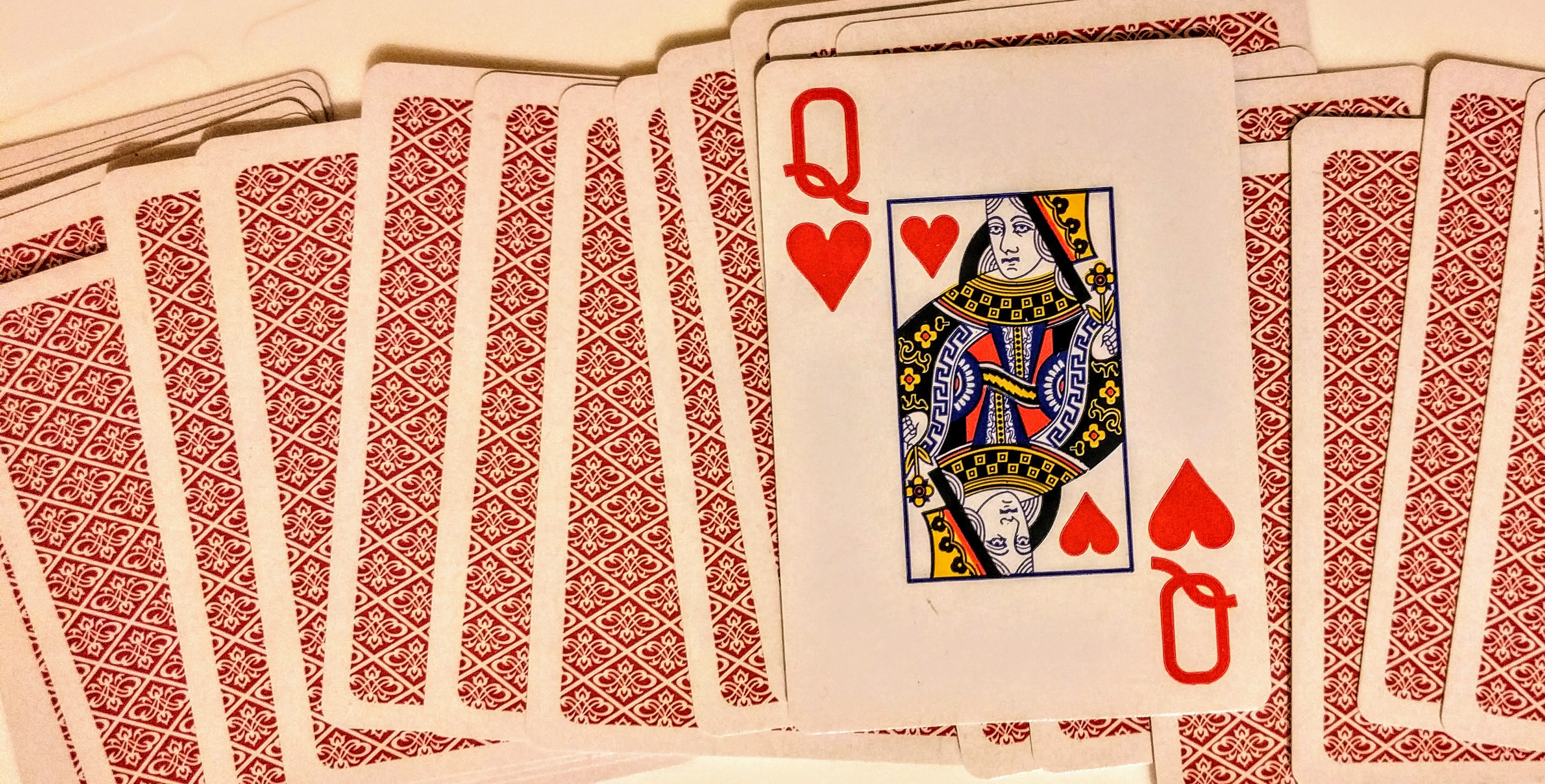 photo showing the Queen of Hearts playing card