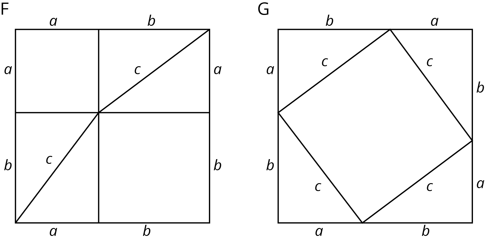 2 squares with interiors decomposed