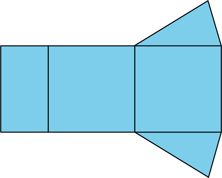Net of a triangular prism
