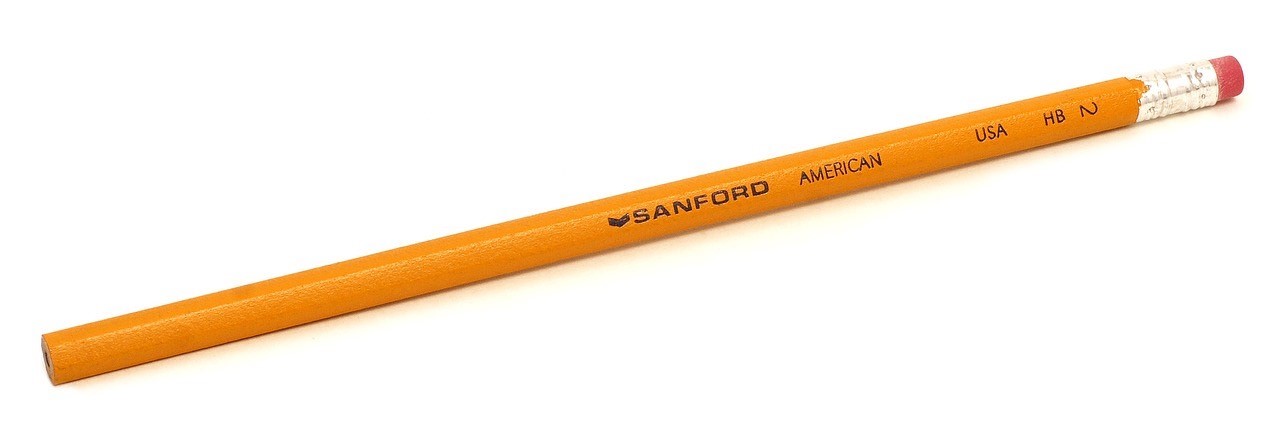 A photo of a yellow pencil
