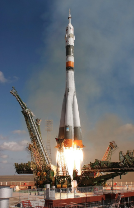a rocket during launch