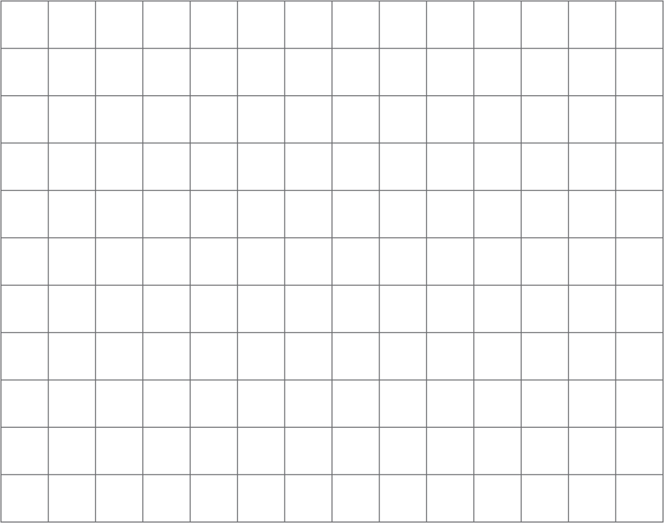 Blank grid, 14 blocks wide, 11 blocks high.