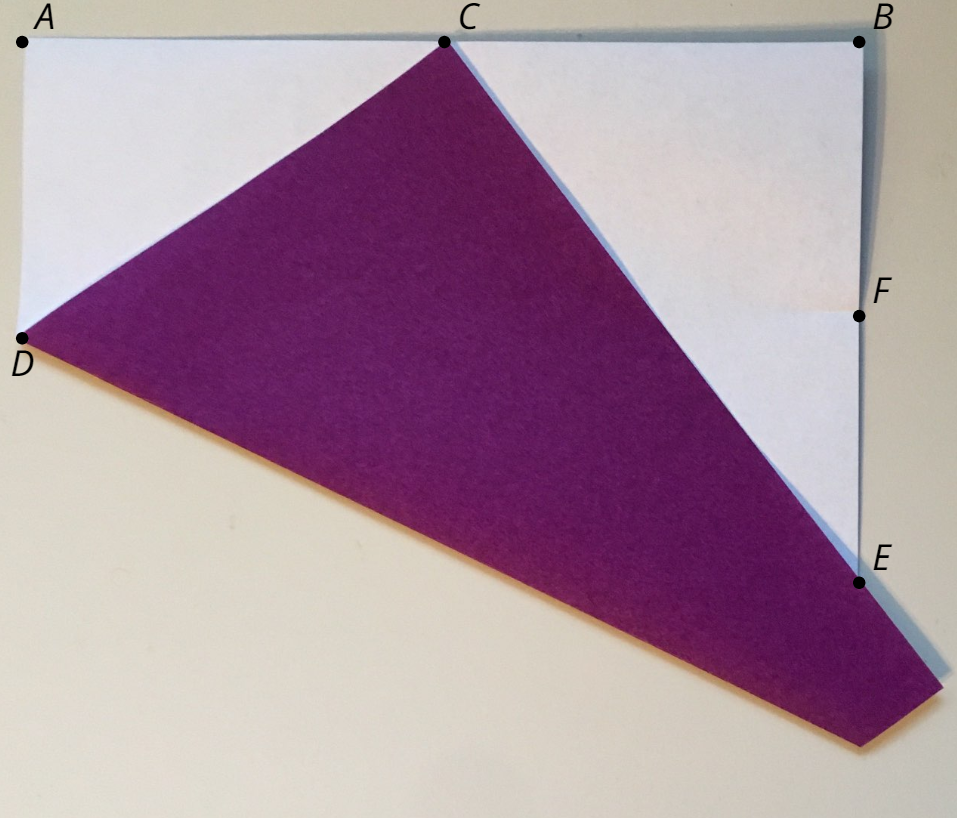 Annotated origami paper.