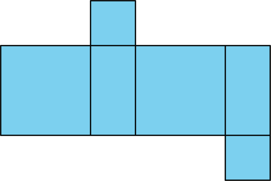 Net of rectangular prism