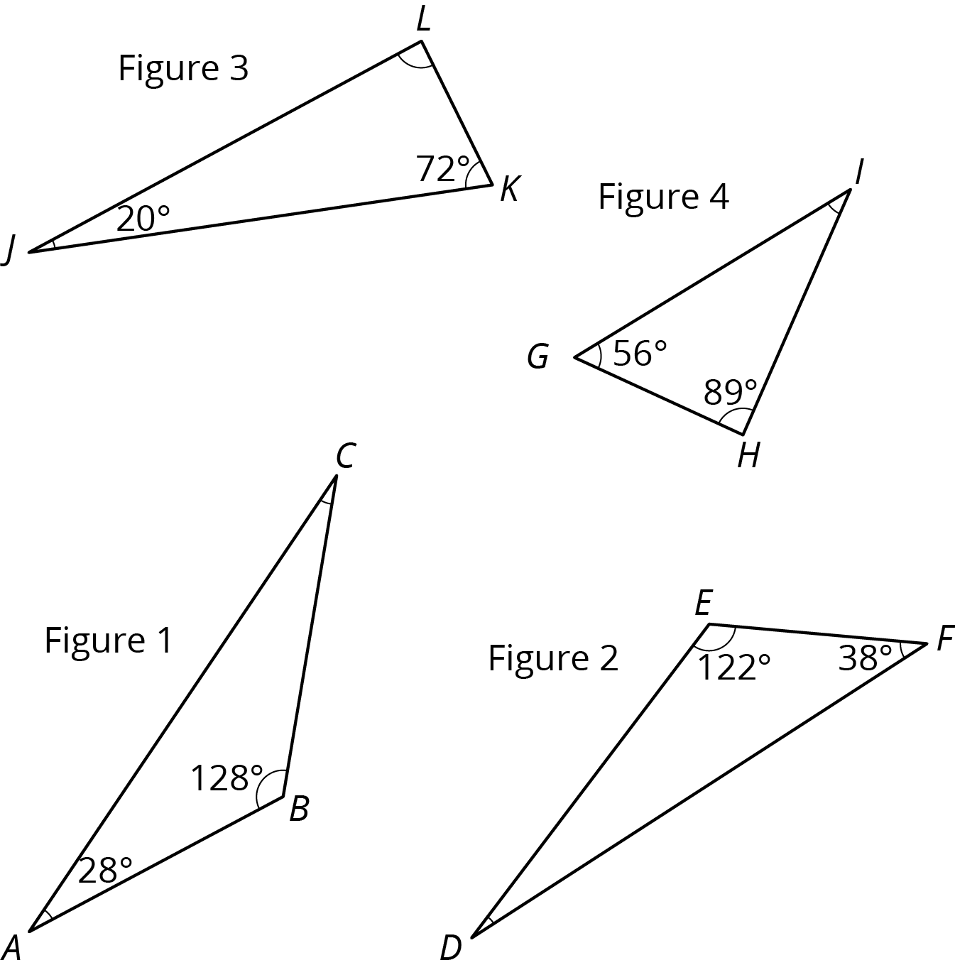 Four triangles.