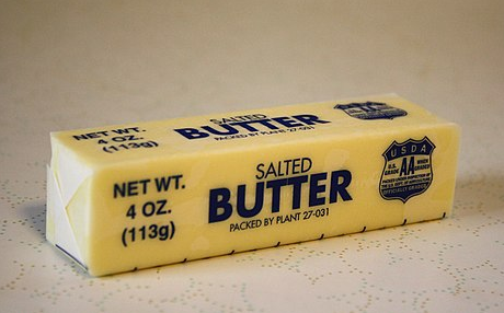 Photo of a stick of butter.