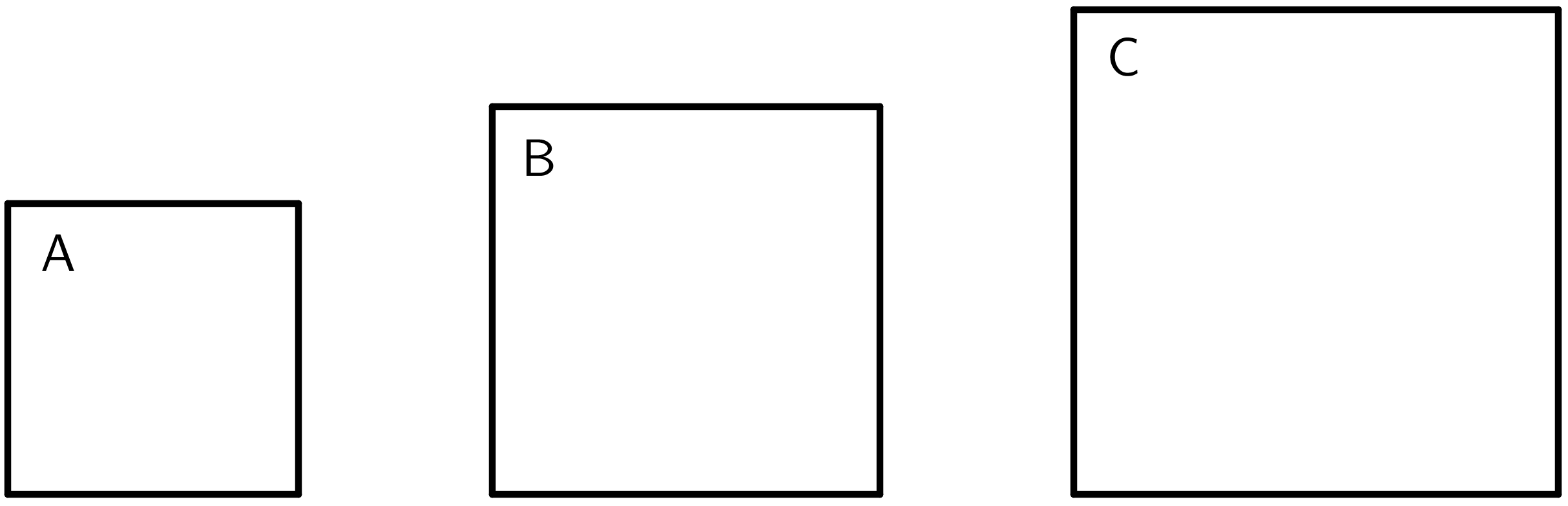 3 squares