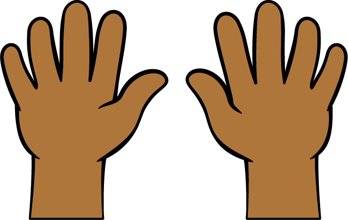 Fingers showing 10.