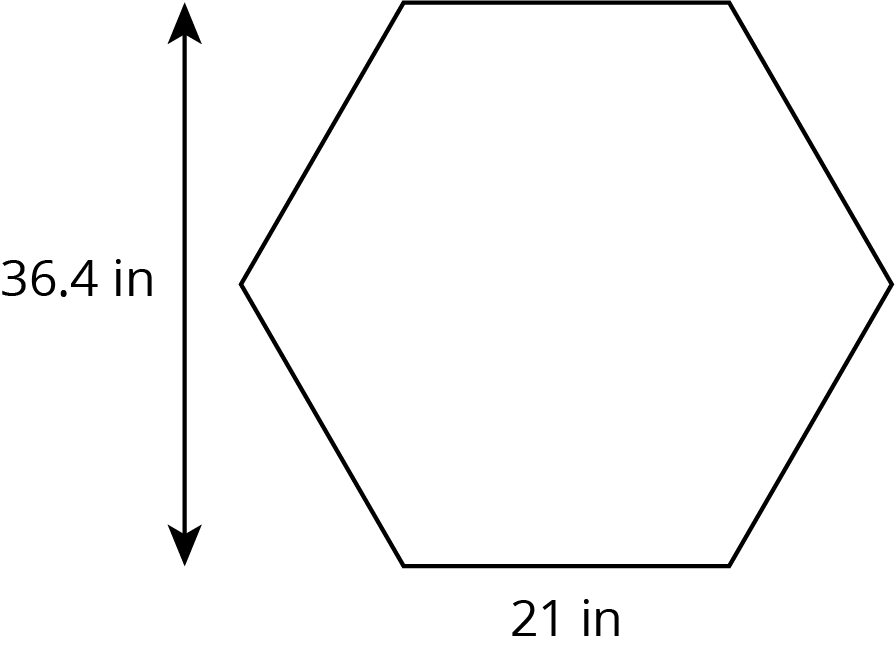 A hexagon.