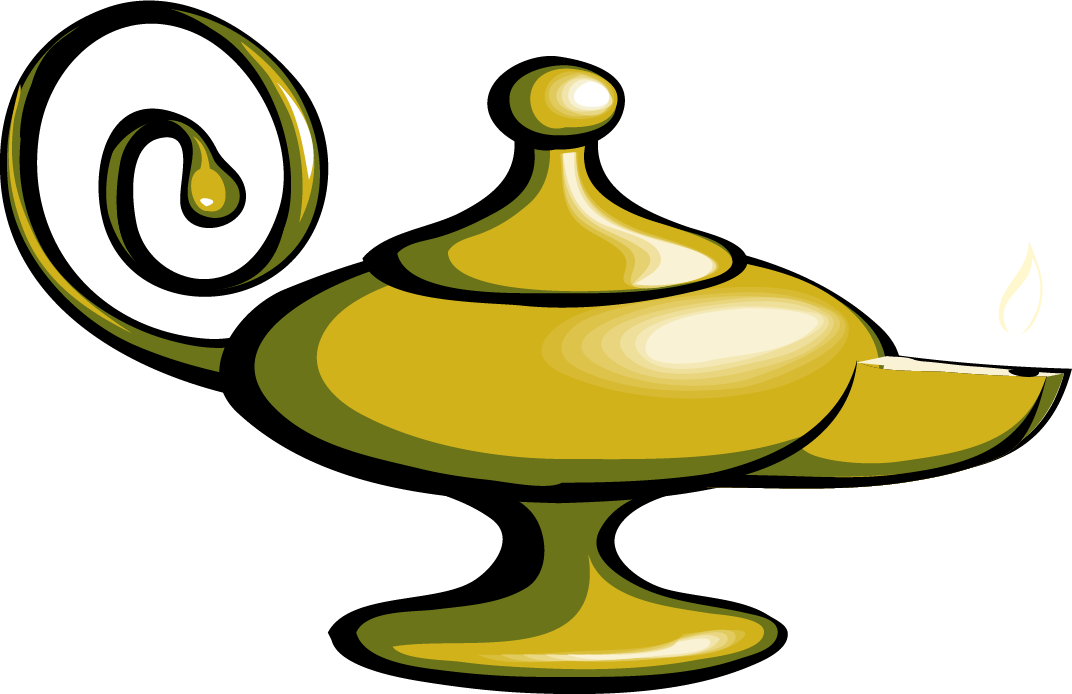 An image of a genie's lamp.