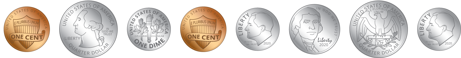 2 quarters. 3 dimes. 1 nickel. 2 pennies.