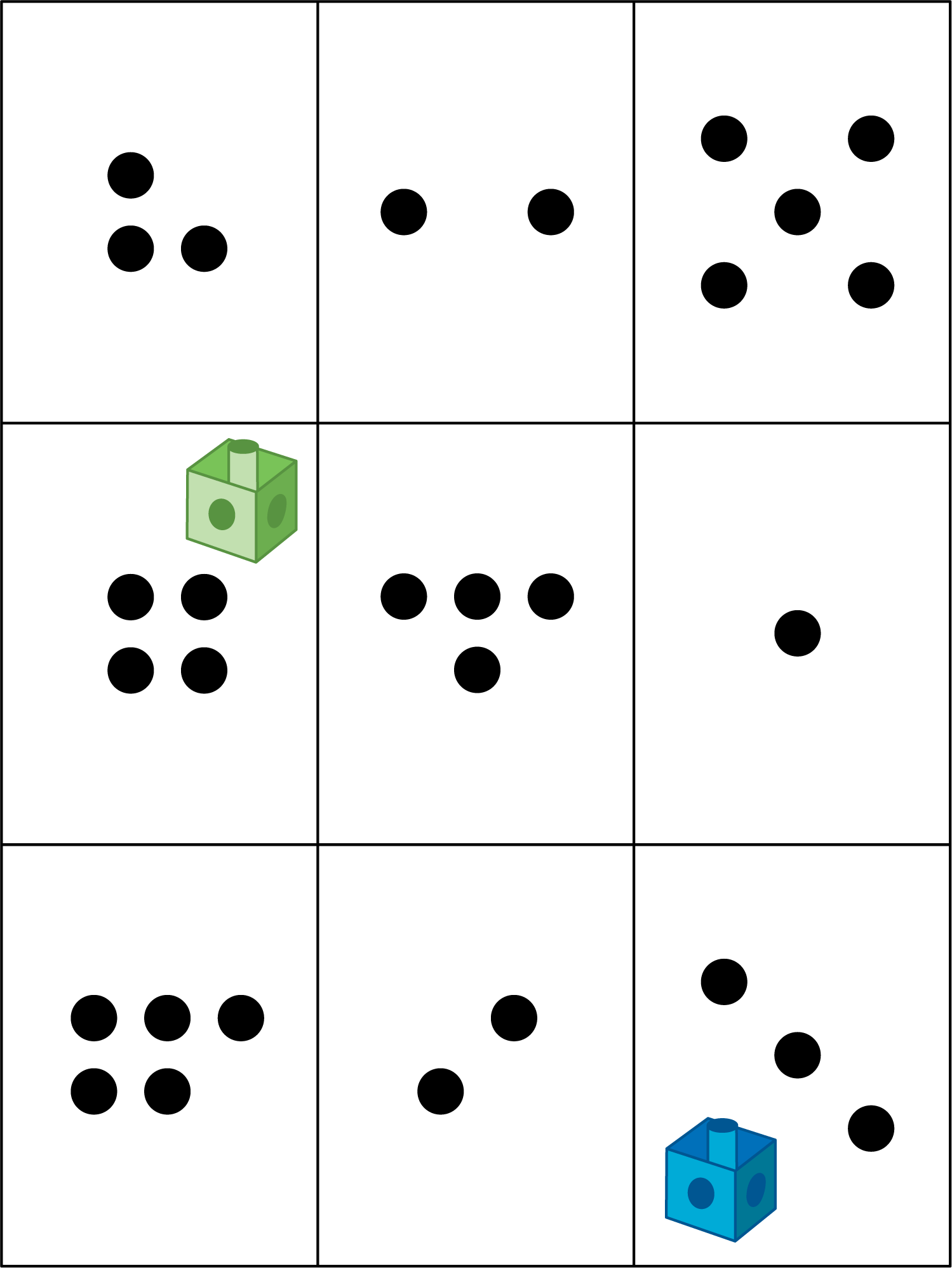 Center activity. Roll and Add.