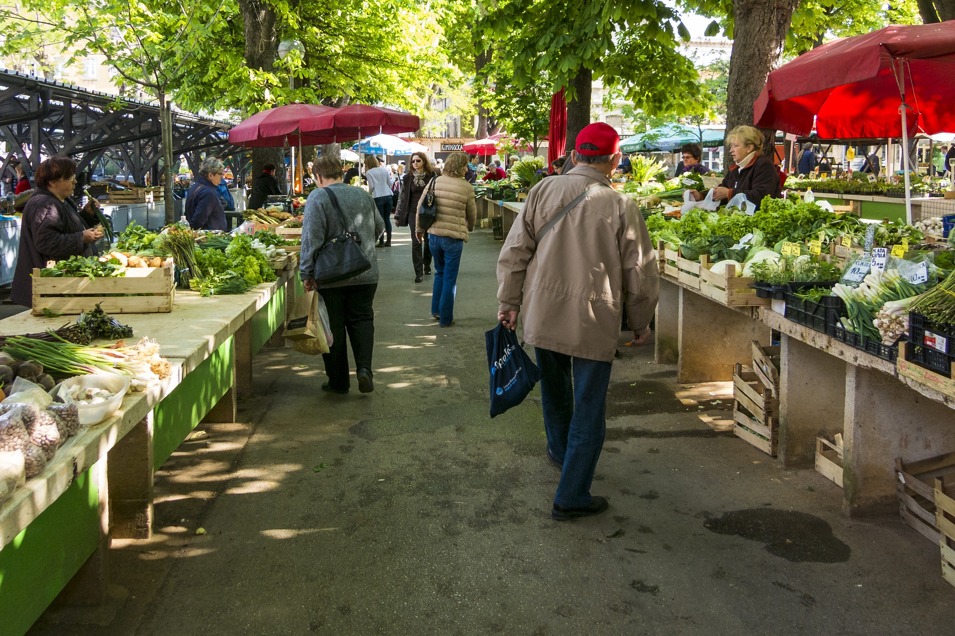 A farmers' market.