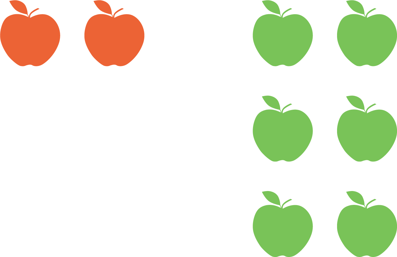 Apples. Red and green.