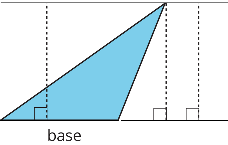 Triangle with 3 perpendicular heights drawn
