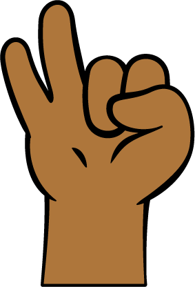 Fingers showing 2.