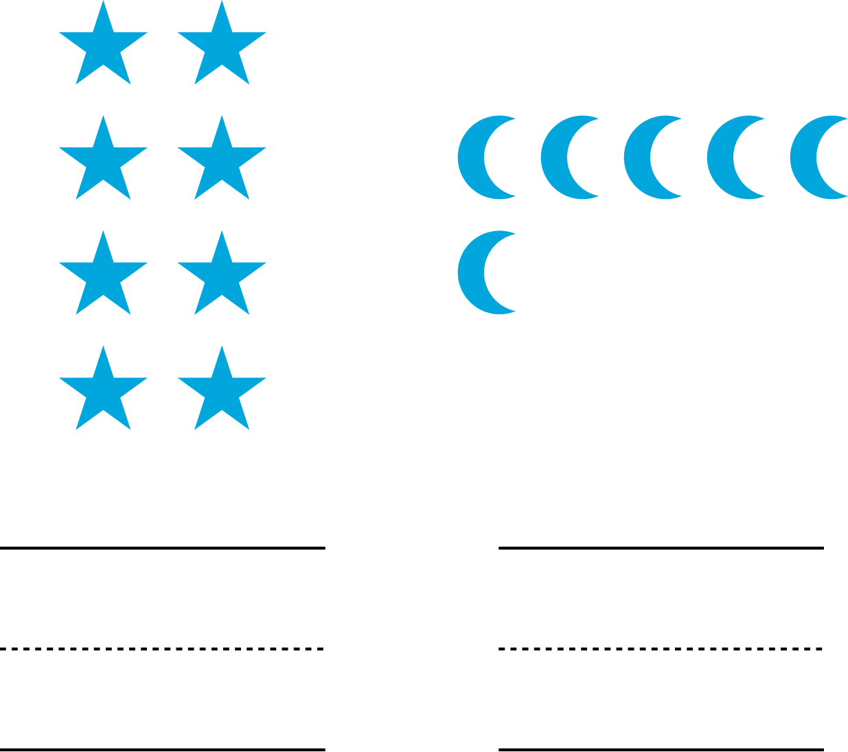 Blue stars. Blue moons.