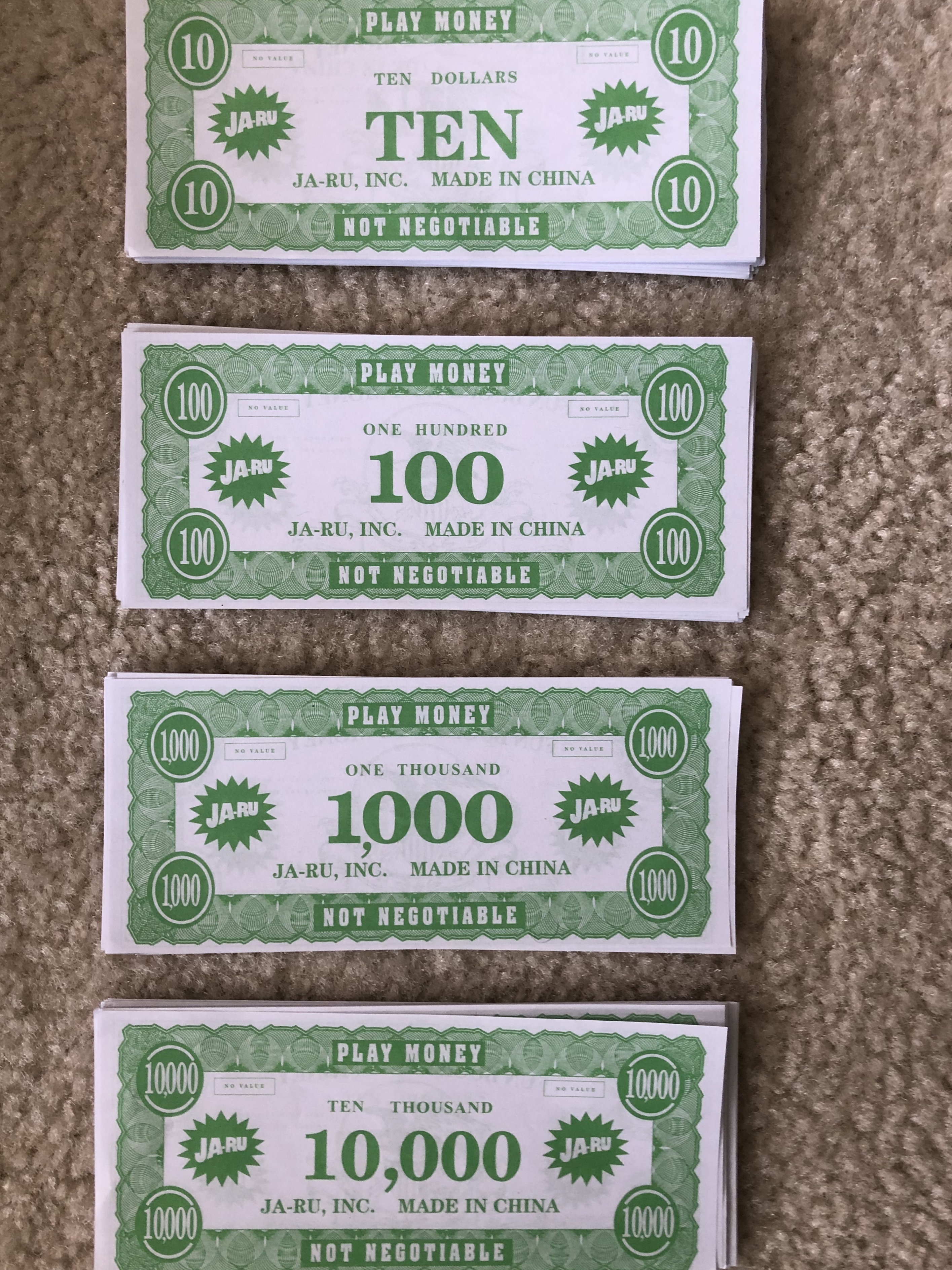 image of play money