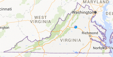 Map of Virginia.