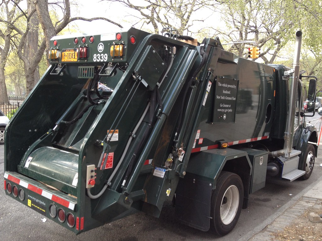 garbage truck.