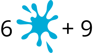 Expression. 6 in the tens place. Water mark in the ones place. Plus. 9.