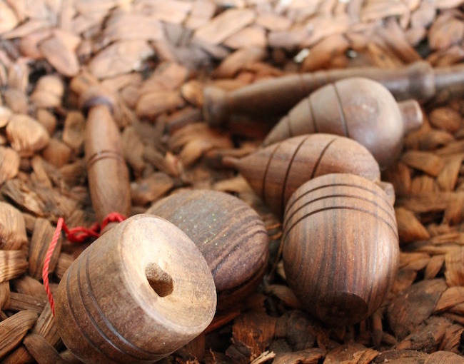 Indonesian gasing (spinning tops)