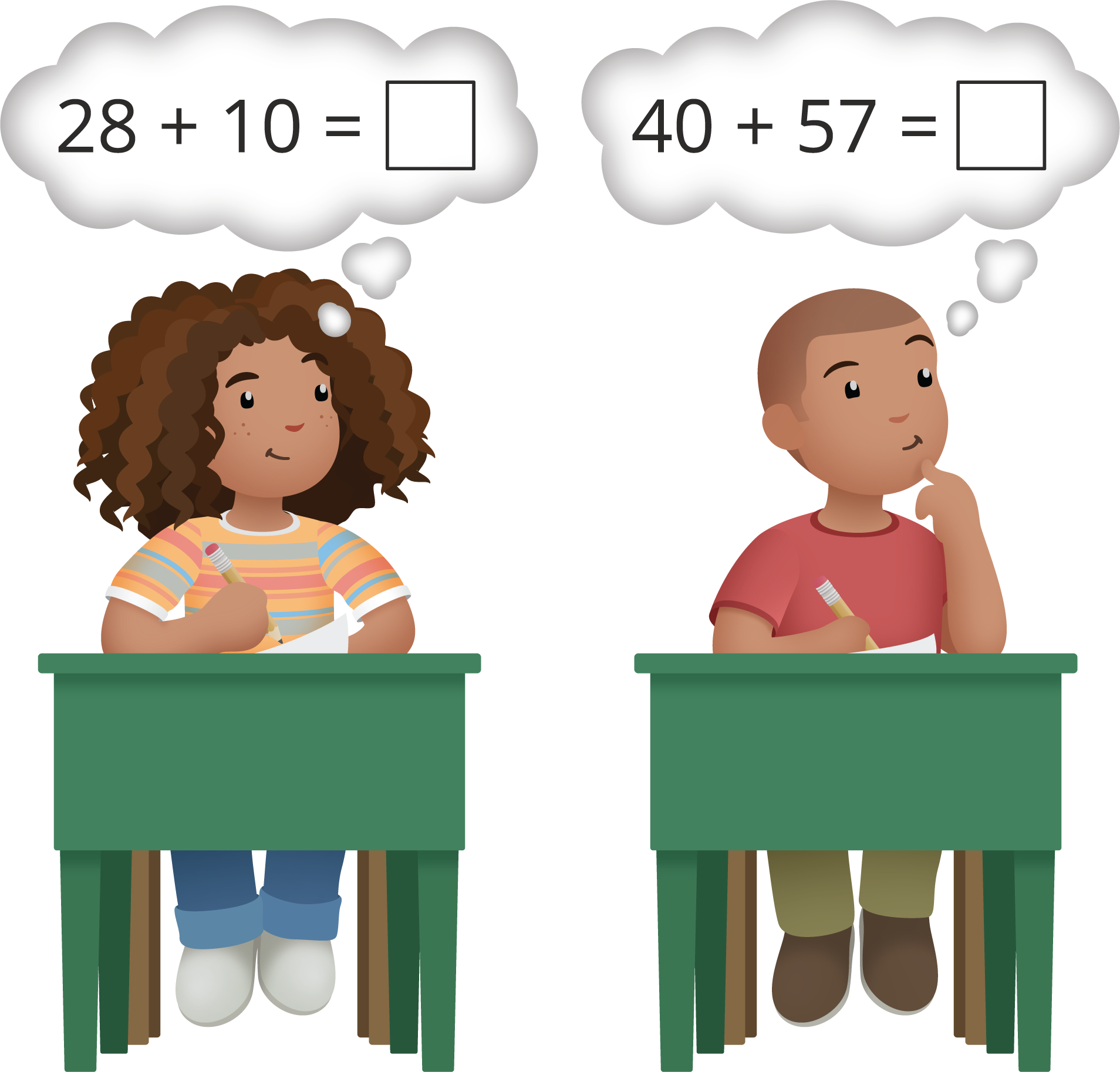 Students thinking