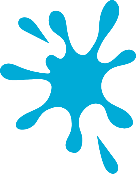 A splash of water on top of the numbers in the problem.