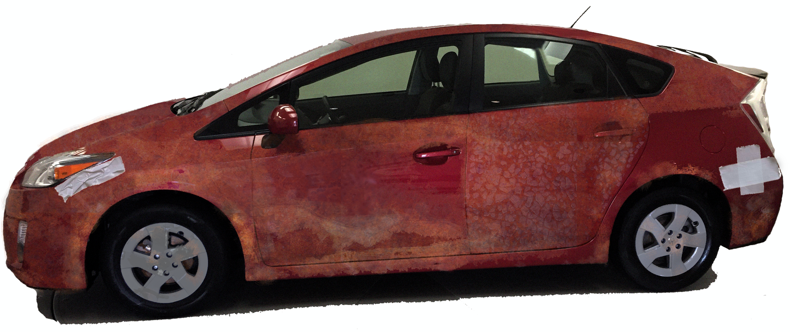 Image of a damaged car.