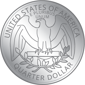 Coin. A quarter.