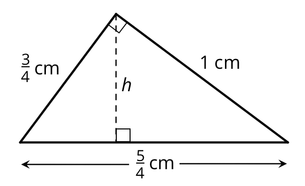 A right triangle.